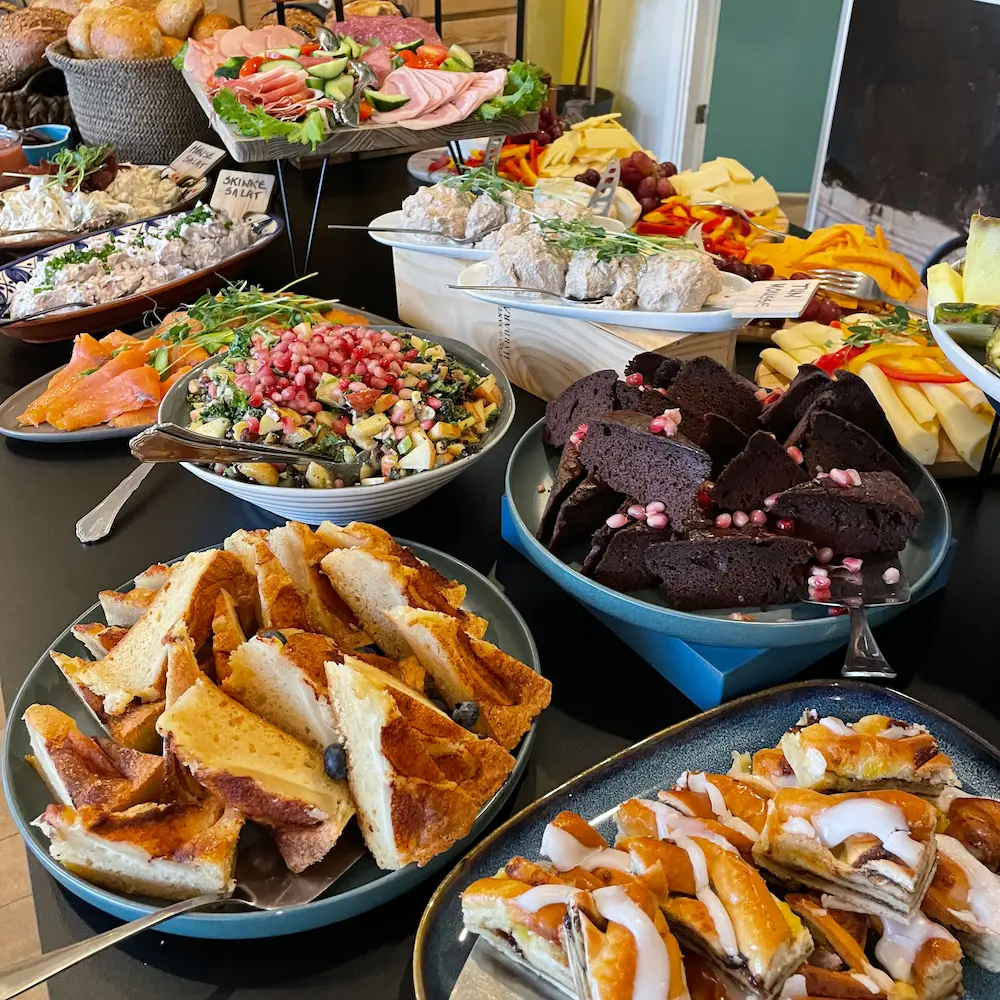 Billede af brunchbuffet